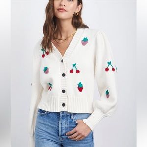 Rails Esther Ivory Fruits Cardigan